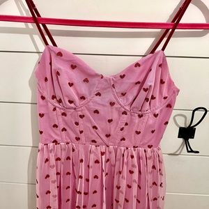 BETSEY JOHNSON• Viral GlitterHeart Bustier Dress